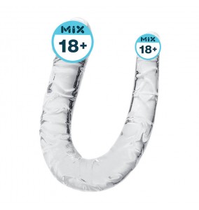 MizzZee - Double-Ended Clear Dildo (Full Length:32cm - Diameter:3.2cm - 3.2cm)